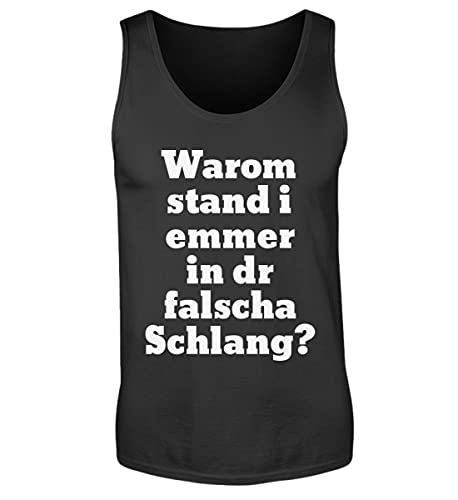 Camiseta de tirantes para hombre Schwaben negra XXL de verano sin mangas tank top