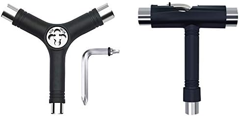 BESIY All-in-one Multi-Functional Portable Skate Tool Set of 2, T-Tool&Y-Tool for Skateboard Longboard Mini Skateboard Cruiser Scooter