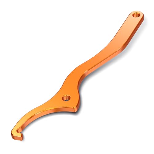 Image of NICECNC Shock Absorber Wrench WP Shock Motorcycle Compatible with KTM 2016-22 125-450 SX SX-F XC XC-F,2017-22 125-500 ALL ENDURO models,Compatible with Husqvana 125-501 TE FE TC FC TX FX 17-22,Orange