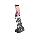 myPhone Tango 2 LTE Flip Phone for Elderly, 4G Senior Mobile Phone with Dual Displays, Big Buttons, Charging Dock, SOS Button, Dual SIM, SIM Free