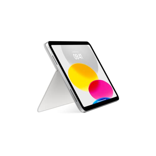 Image of Apple Magic Keyboard Folio: iPad Keyboard and case for iPad (10th Generation), Detachable Two-piece Design that attaches magnetically, Built-in trackpad, Italian - White