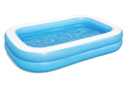 Bestway Family Pool, Pool rechteckig für Kinder, Leicht aufbaubar, Color, 262 x 175 x 51 cm