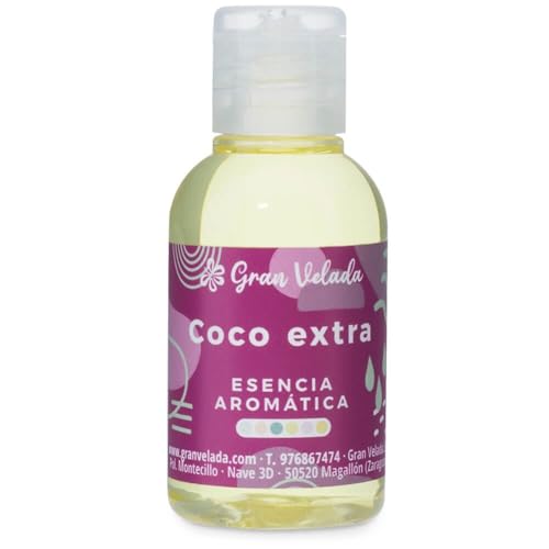Esencia Aromática de Coco Extra Concentrada | Aroma Intenso y Versátil para Perfumes, Velas, Jabones y Más | 50 ml