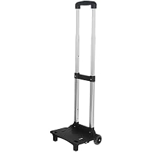 Carry Cart Folding Lightweight Shopping Cart Trolley Small Lightweight Silent Small Compact Aluminum Shopping Cart Outdoor Home Moving Luggage Carry Convenient Carry Black, 2 Wheels