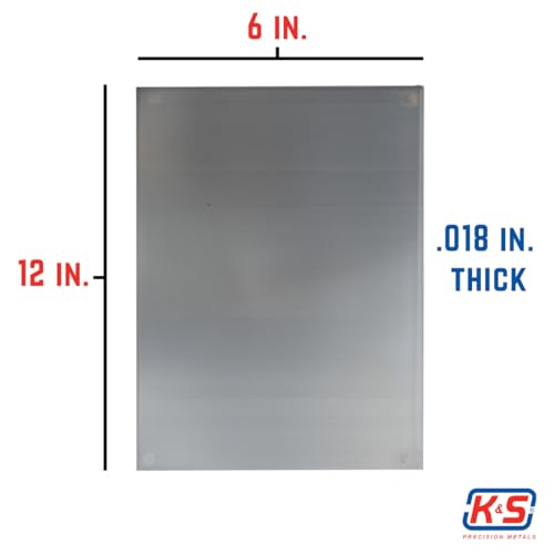 K&S 7183 Sheet Metal Stock, Made In The Usa,Stainless Steel/Silver thumb #4