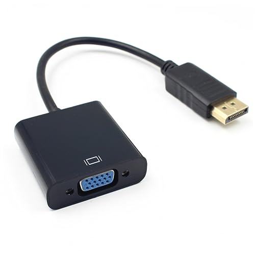 Uonlytech High Performance Display Port to Female Adapter Video Converter Multi-Display Support No External Power Needed and Easy to Use for Connecting Additional Monitors