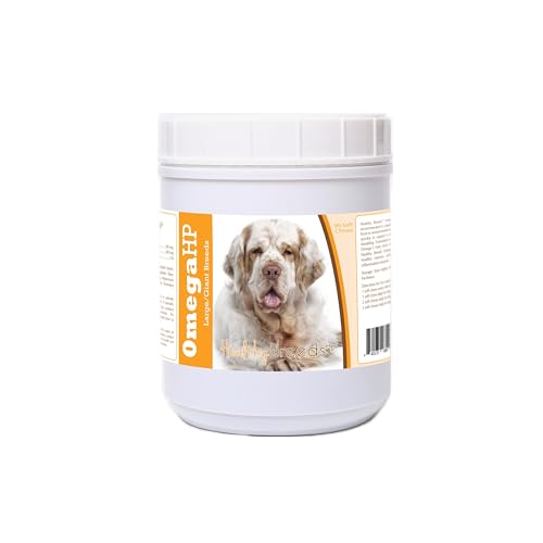 Image of Healthy Breeds Clumber Spaniel Omega HP Fatty Acid Skin and Coat Support Soft Chews 90 Count