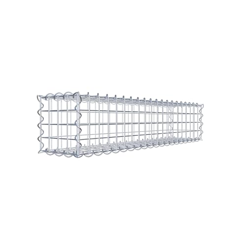 GABIONA | Gabione 100 x 20 x 20 cm | Gabionenkorb mit Maschenweite 5x5 cm |...