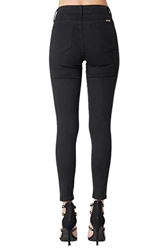 Kan Can Women's Solid Five Pocket High-Rise Skinny Jeans (Black, 26) #TOP3