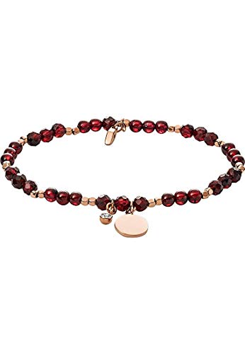 Preisvergleich Produktbild Fossil Damen-Stretcharmbänder Messing Granat JA6985791