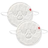 Beaupretty 2Pcs Hot Cold Compress Facial Mask Towels Coral Fleece Moisturizing Spa Skin Care Cloths for Women Daily Facial Care 9.84X9.84In Reusable Compress for Pore Cleansing and Relaxation