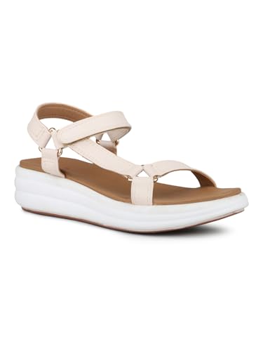 Image of Inc.5 Women Black Party And Club Wear Striped Round Heeled Sandals