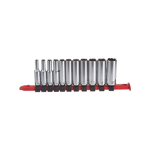 Image of CRAFTSMAN Socket Set, Metric, 1 /4 inch Drive, 6 Pt., 11Piece (CMMT12051)