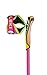 LEKI PRC 750 Lightweight Carbon Cross-Country Ski Poles for Nordic Skiing - Carbon-Pink-Yellow - 155