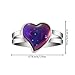 Hicarer 16 Pcs Adjustable Mood Rings Mixed Color Heart Shape Changing Mood Rings for Girls Boys Kids Emotion Feeling Finger Accessories Costume Props Children's Day Birthday Party Favors