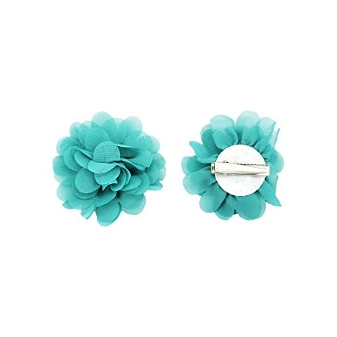 PrettyBoutique Chiffon Flower Hair Clip Cover
