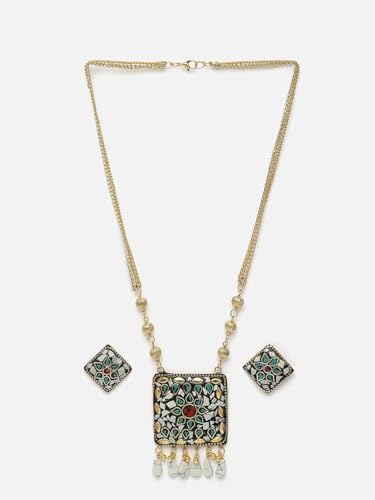 Juego de joyas DMZ-1000 de latón con piedras engastadas talla S 2