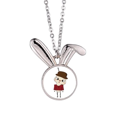 Collier lapin Plcity Beijing Red Culture pour sublimer un décolleté terne