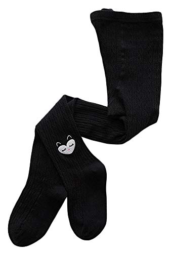 Girls' Cute Cartoon Knitted Dance Leggings Stretch Footed Tights