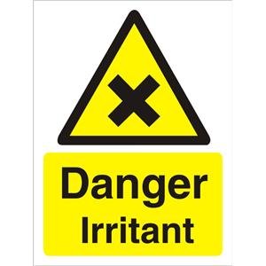 Warning Sign Irritant Adhesive Plastic 40 x 30 cm