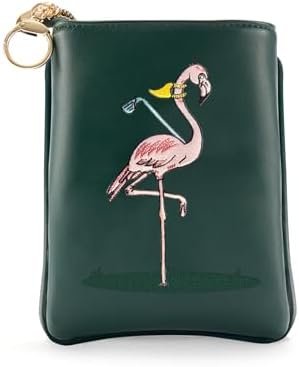 CROWNBLANKS PINKTEE Golf Valuables Pouch Funny Golf Accessories B...