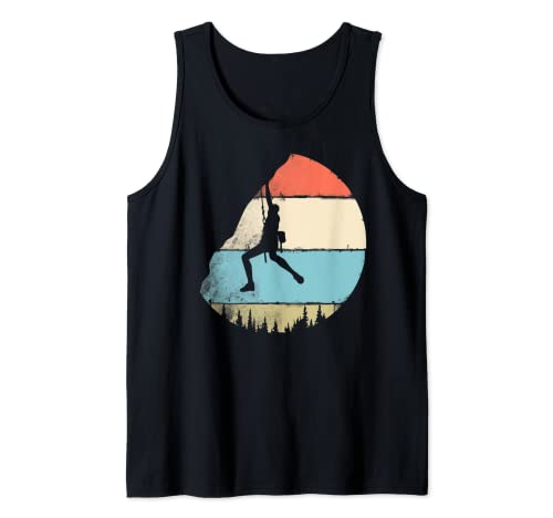 Estilo vintage escalada en roca retro Bouldering escalador regalo Camiseta sin Mangas