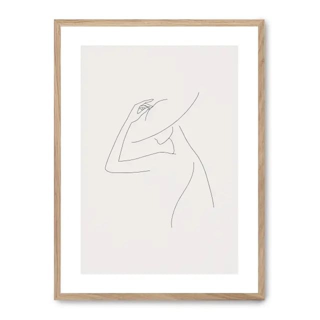 Cuadro woman line art xii FASE5 : la solution pour habiller un mur vide avec élégance