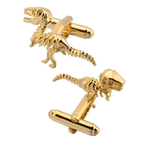 Mancuernillas para hombre de diseño clásico en latón miniatura 4