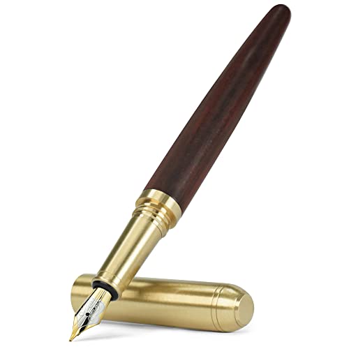 Stylo-plume en bois de camwood vintage : le coffret d'écriture parfait avec encres