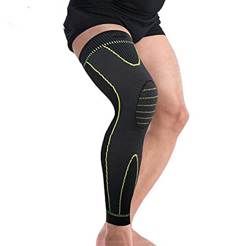 Vitto Full Length Knee Support Men, Knee Support for Women - Long Leg Compression Sleeve for Arthritis Pain Relief, Joint Pain Relief - Knee Sleeves Weight Lifting, Running, Gym (Right & Left Leg)
