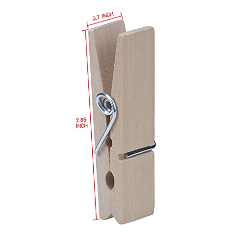 30Pcs Large Wooden Clothespins, Sturdy And Heavy Duty Clothes Pins For Hanging, Outdoor, Crafts #TOP7