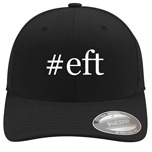 #eft - Hashtag Soft Flexfit Baseball Hat Cap, Black, Small/Medium