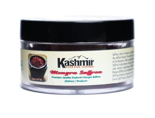 Image of Kashmir Online Store Original Saffron - Natural & Pure Finest Grade Kashmiri Kesar For Pregnant Women, Cooking, Face & Skin. (5Gm)
