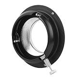 broncolor scoro MATÉRIAU EN ALLIAGE : La bague de conversion d'objectif est fabriquée en alliage, à l'aide d'un processus d'oxydation anodique, d'une fabrication raffinée, avec une résistance mécanique élevée, robuste et résistante à l'usure, solide et robuste