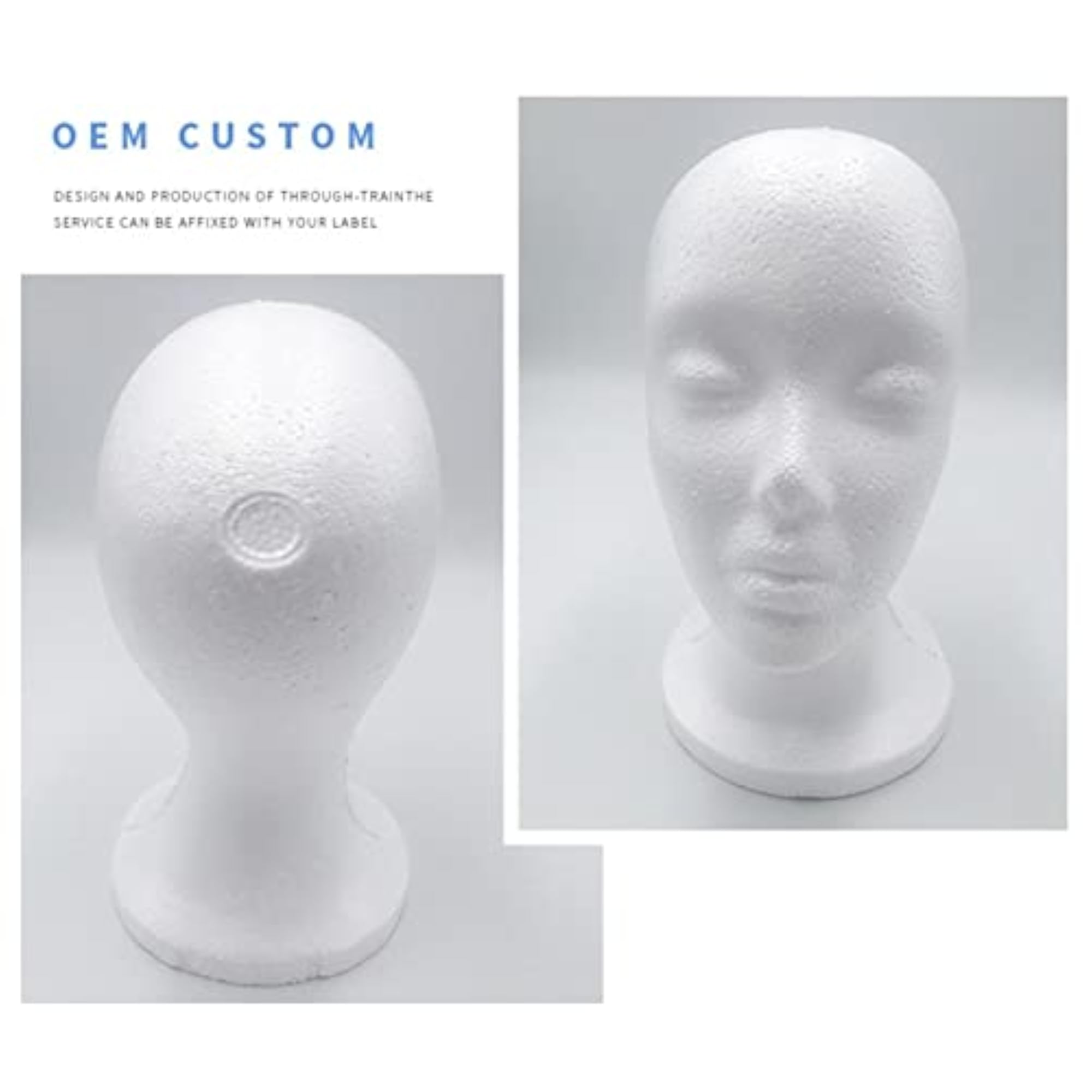 Female Foam Mannequin Head for Wig Display