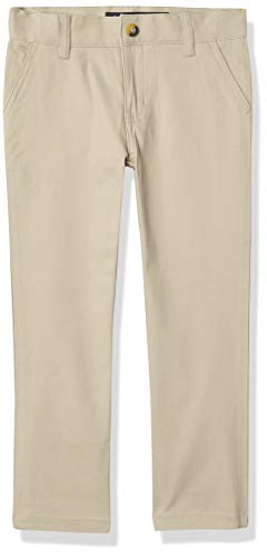 Image of French Toast Boys' Adjustable Waist Straight Fit Stretch Twill Chino Pant