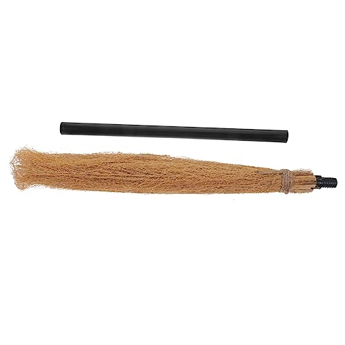 Didiseaon Witch Broom Halloween Decorative Broom Halloween Broomstick Plastic Broom Props Witch Cosplay Costume Haunted House Prop Toy Witches Broomstick Kids Dress Child Plastic Mini Straw