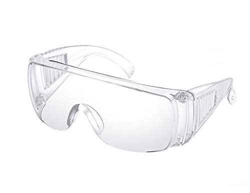Toctax Lunettes de sécurité Lentille anti-buée résistante aux éclaboussures, Lunettes de sécurité, Lunettes de protection Sciences Lunettes de vélo anti-poussière Anti vapeur Cover