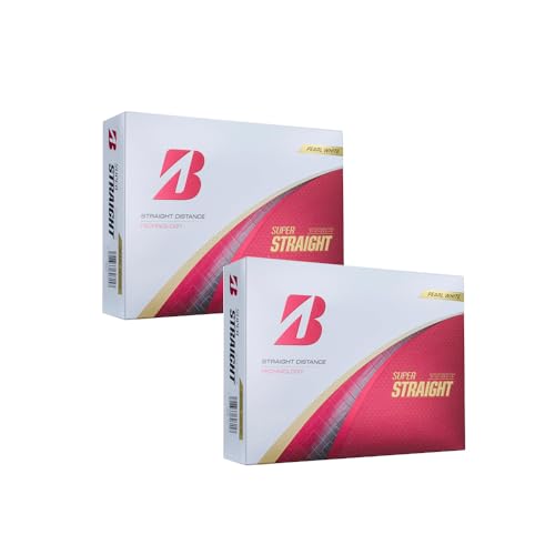 BRIDGESTONE(�u���a�X�g��) �S���t�{�[�� SUPER STRAIGHT 2025�N���f�� 2DZ�Z�b�g�i24������j (�p�[���z���C�g)