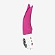 FUN FACTORY Externer Klitoris-Vibrator VOLTA (Pink) – Leiser & kraftvoller Auflegevibrator zur Stimulation von Klitoris, Nippel, Penis - 100% medizinisches Silikon mit LOOP Griff