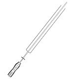 Espeto TRIDENTE Giratório, Inox, 65cm, Artinox Grill - Cabo Revestido em Alumínio
