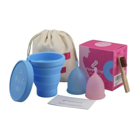 Femplete Menstrual Cup Set with Steriliser Cover
