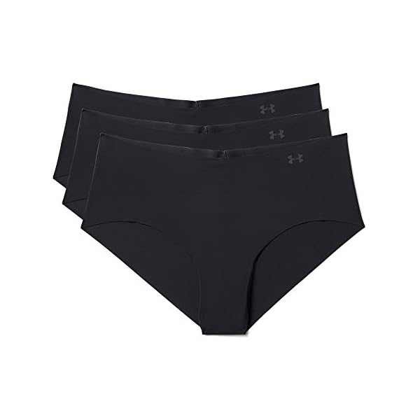 Under-Armour-Womens-Pure-Stretch-Hipster-Underwear-3-Pack Under Armour Women's Pure Stretch Hipster 3-Pack , Black (001)/Black , Large
