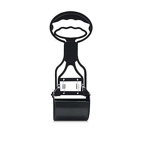 Image of Pet Pooper Scooper for Dogs Cats Non-Breakable High Strength Material Durable Spring Easy Pick Up Grass Gravel Jaw Claw Rake for Kids Children Women Men (Black)
