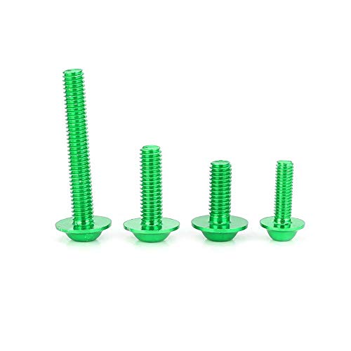 Miniatura 8 de Tornillos, kit universal de carenado de 177 piezas de tornillos de motocicleta M5 M6 apto para motos deportivas (verde)