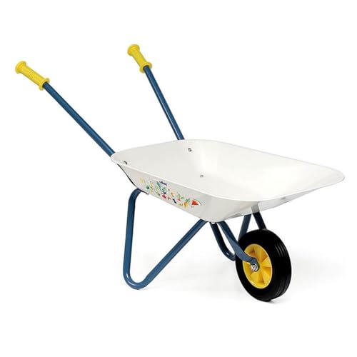 Carretilla de metal Vilac para mejorar la autonomía infantil mediante tareas reales de jardín