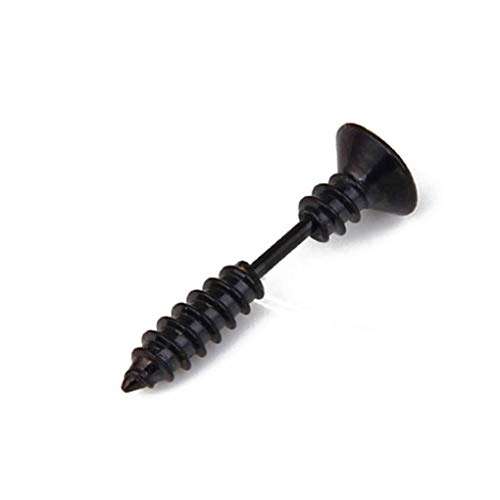1 piercing unisex de acero inoxidable con forma de tornillo,