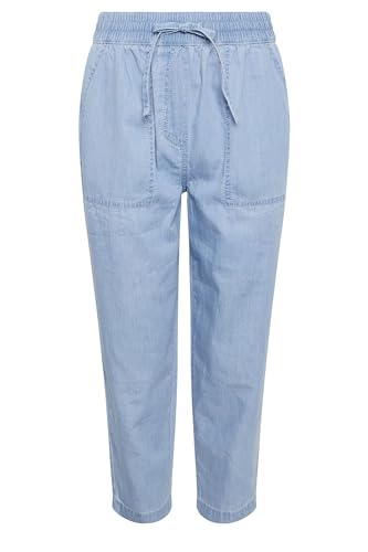 M&Co Lightwash Tencel Denim Cropped Trousers - Women's - Image 5