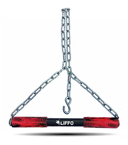 Liffo® Steel Pull Up Chin up Bar, Steel Chin Up, Sangal Rod with Chain Hanging Rod ChinUp Bar, Height Increaser and Pull Exercise with Heavy Duty Chain 4FT (Red) (B09R7T8QCC) Amazon Price History, Amazon Price Tracker