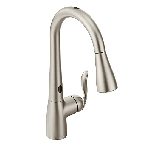 Moen 7594ESRS Arbor Motionsense Two-Sensor Touchless One-Handle Pulldown Kitchen Faucet Featuring Power Clean, Spot Resist Stainless AND Deck Mounted Kitchen Soap Dispenser #2